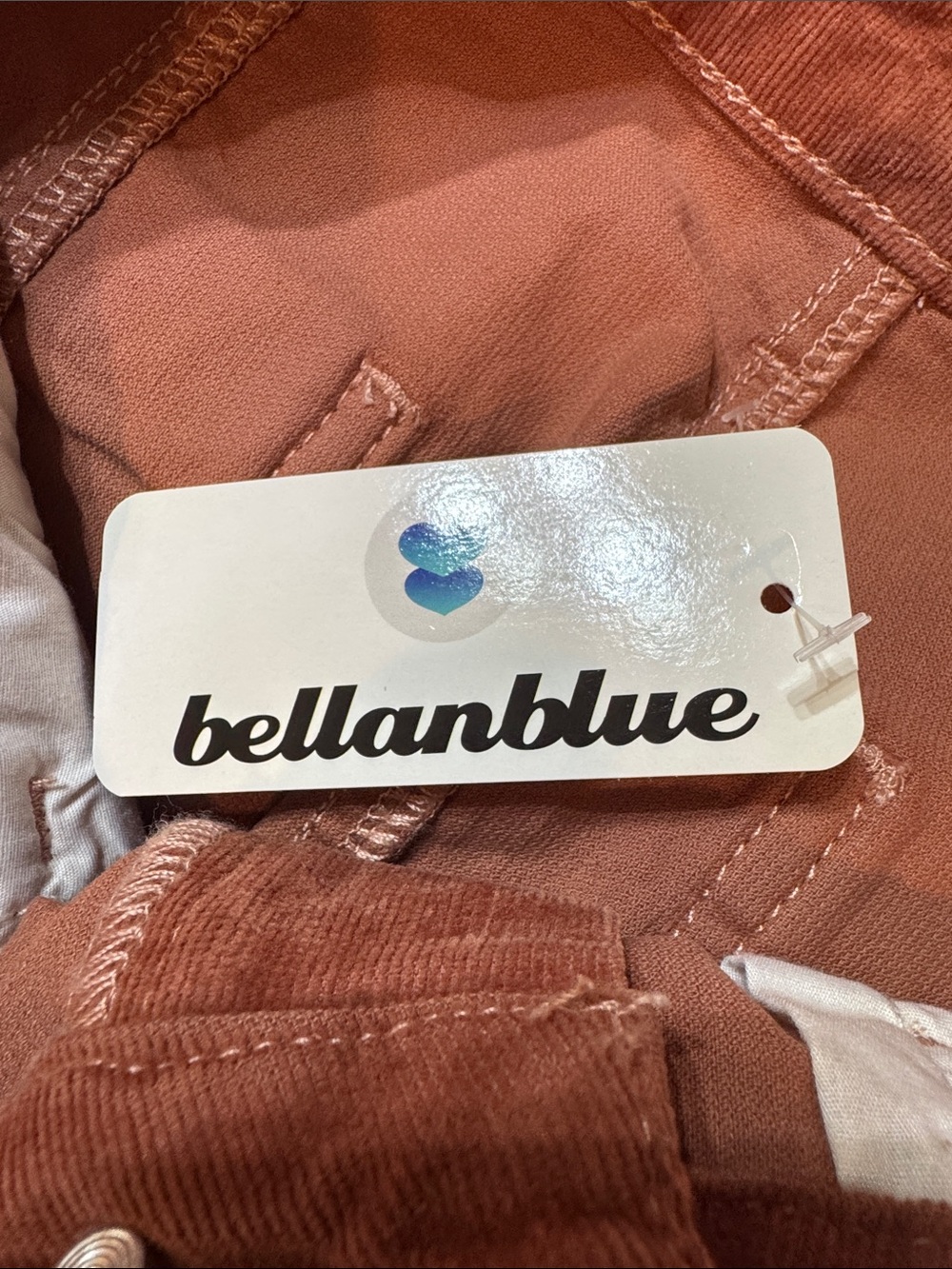 BellanBlue Rust Corduroy High-Low Maxi Skirt - Picture 4 of 4